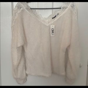 White CBR light weight sweater